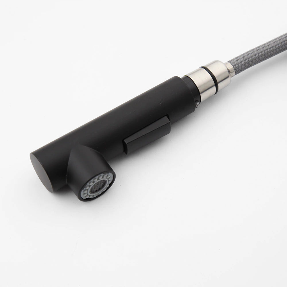 Modern Kitchen Faucet | Pull-Out Spray Head Matte Black VexonGear