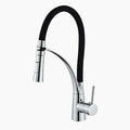 Modern Pull-Down Kitchen Faucet | Chrome Gooseneck Design VexonGear