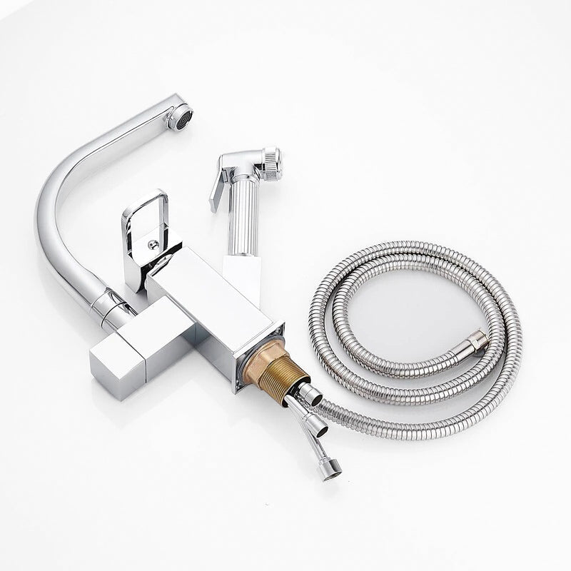 Modern Kitchen Faucet | Pull-Out Sprayer Square Design VexonGear