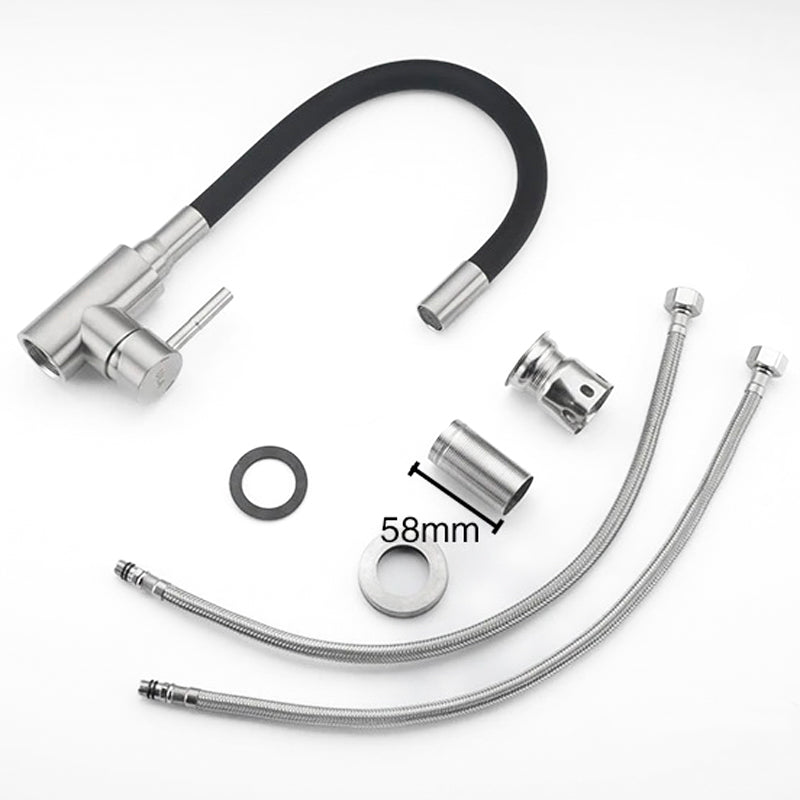 Modern Kitchen Faucet | Flexible Gooseneck Steel Design VexonGear