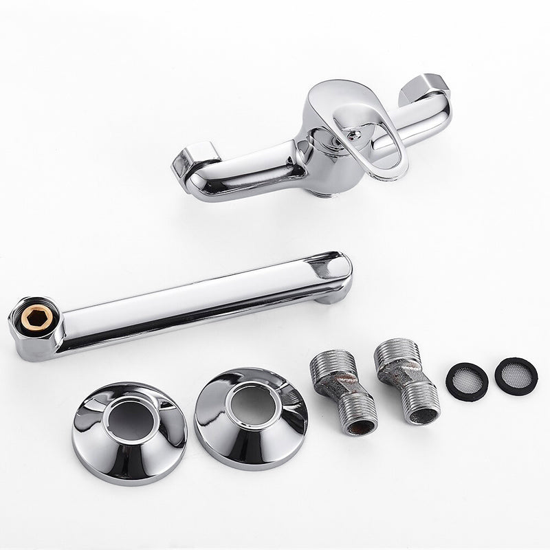 Wall Mounted Kitchen Faucet | Chrome Swivel Spout Design VexonGear