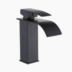 Modern Waterfall Basin Faucet | Matte Black Single Handle Design VexonGear