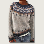 Nordic Fair Isle Sweater | Traditional Floral Pattern VexonGear