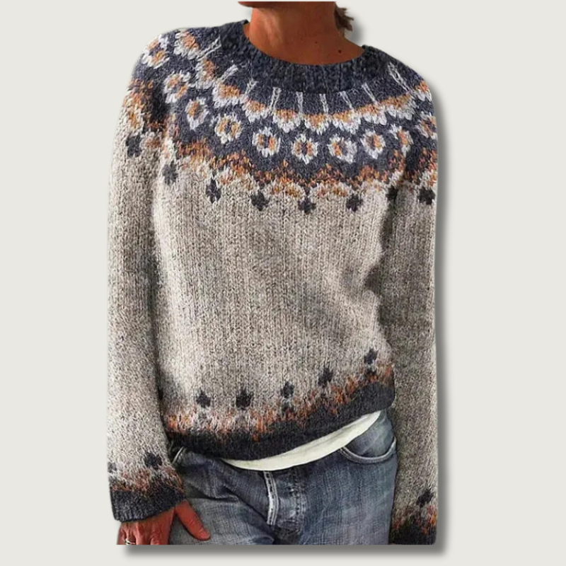 Nordic Fair Isle Sweater | Traditional Floral Pattern VexonGear
