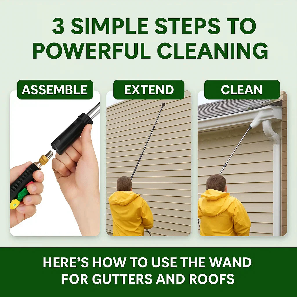 Vexon Telescoping High Pressure Washer Wand Set 4000 PSI