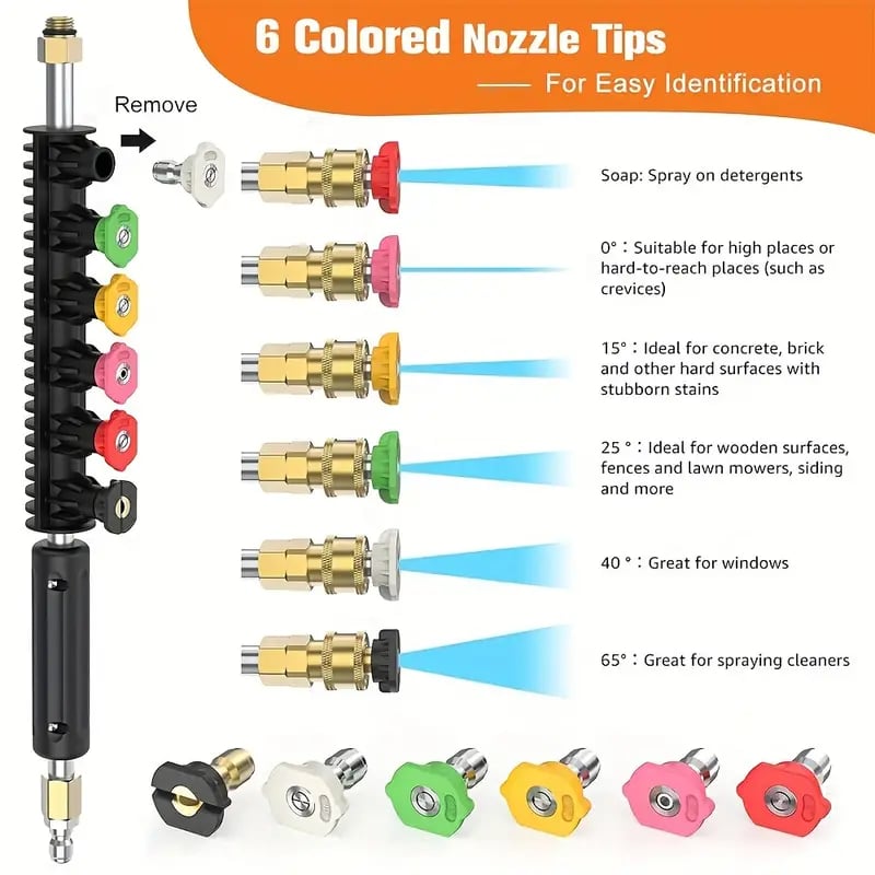 Vexon Telescoping High Pressure Washer Wand Set 4000 PSI