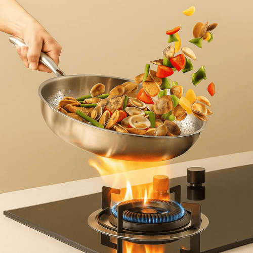 Vexon Premium Uncoated Titanium Frying Pan for All Stovetops