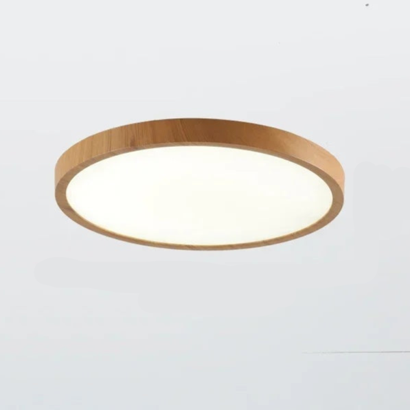 Vexon Ultrathin Walnut Circular Ceiling Light VexonGear