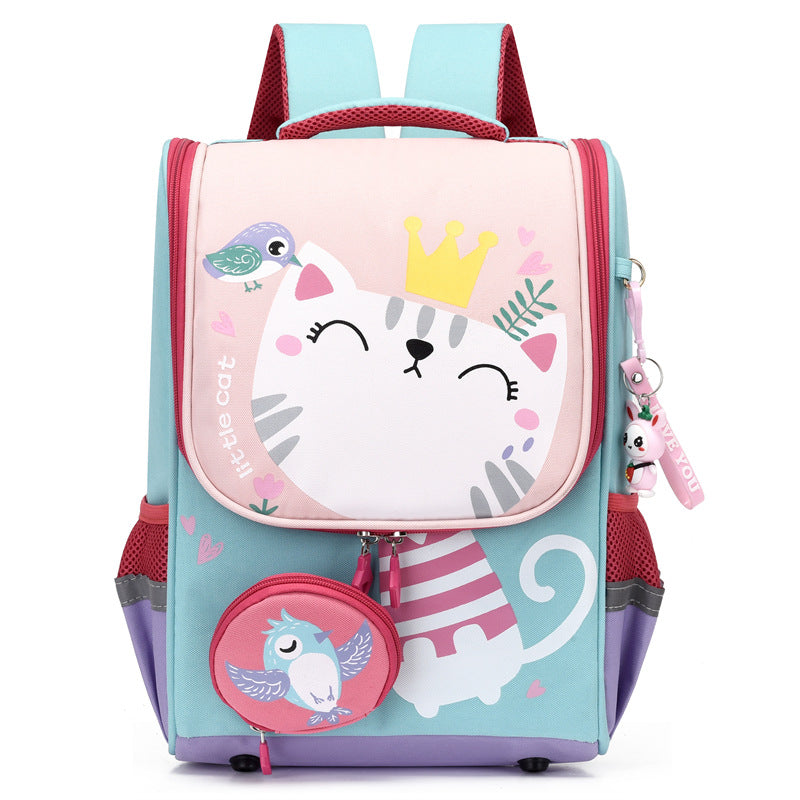 Kids School Backpack | Cute Cat Princess Design VexonGear
