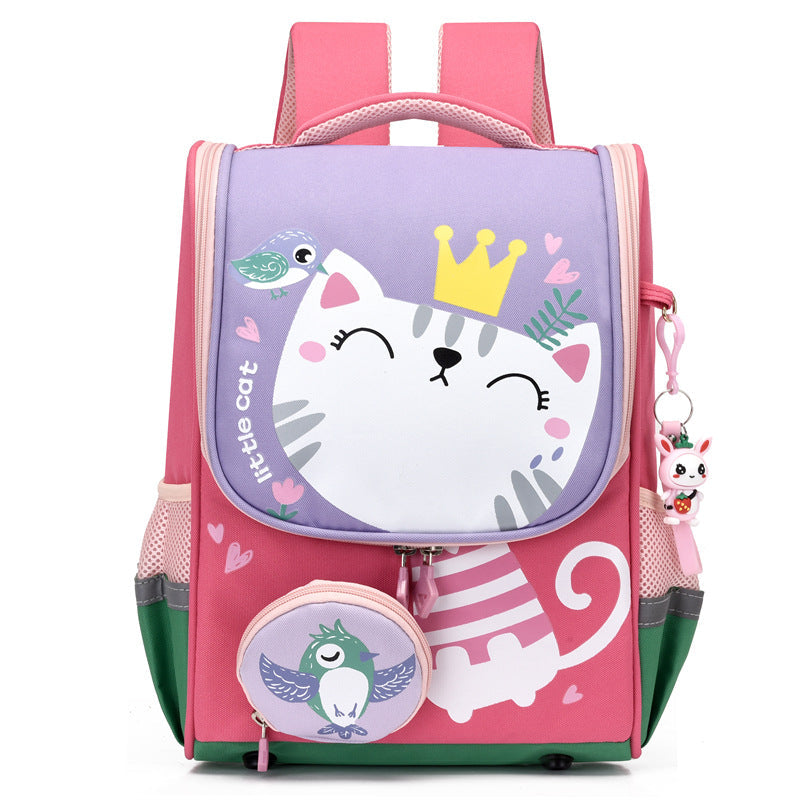 Kids School Backpack | Cute Cat Princess Design VexonGear