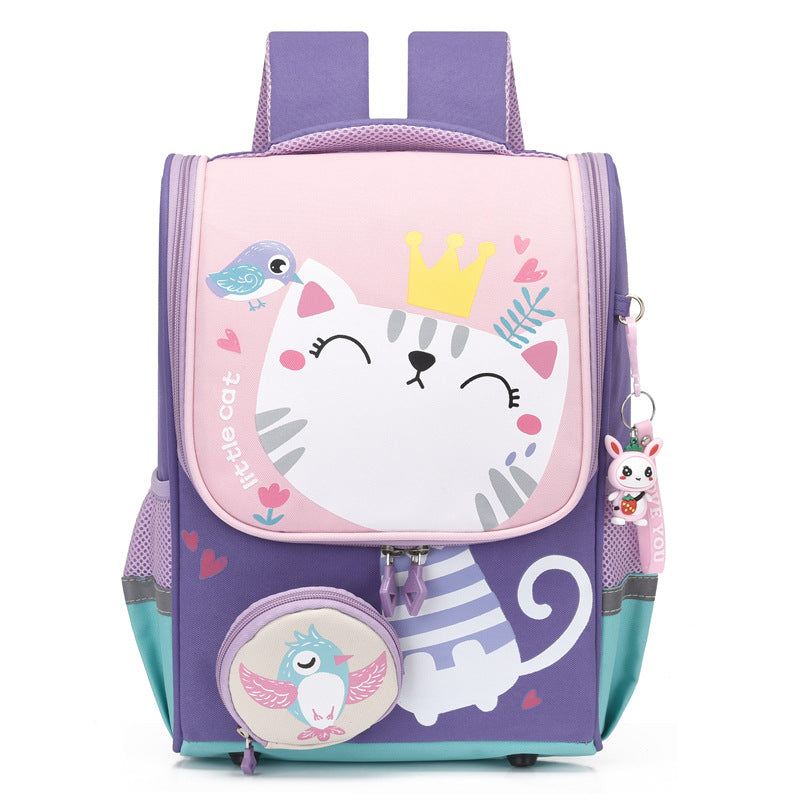 Kids School Backpack | Cute Cat Princess Design VexonGear