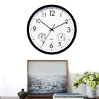 Vexon Weatherproof Outdoor Garden Clock with Temperature Gauge