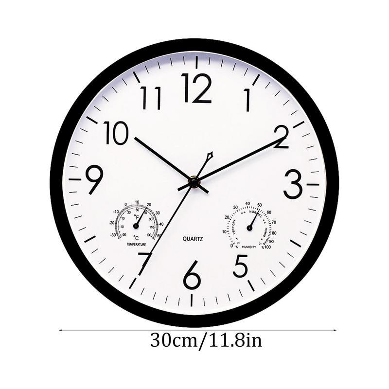 Vexon Weatherproof Outdoor Garden Clock with Temperature Gauge