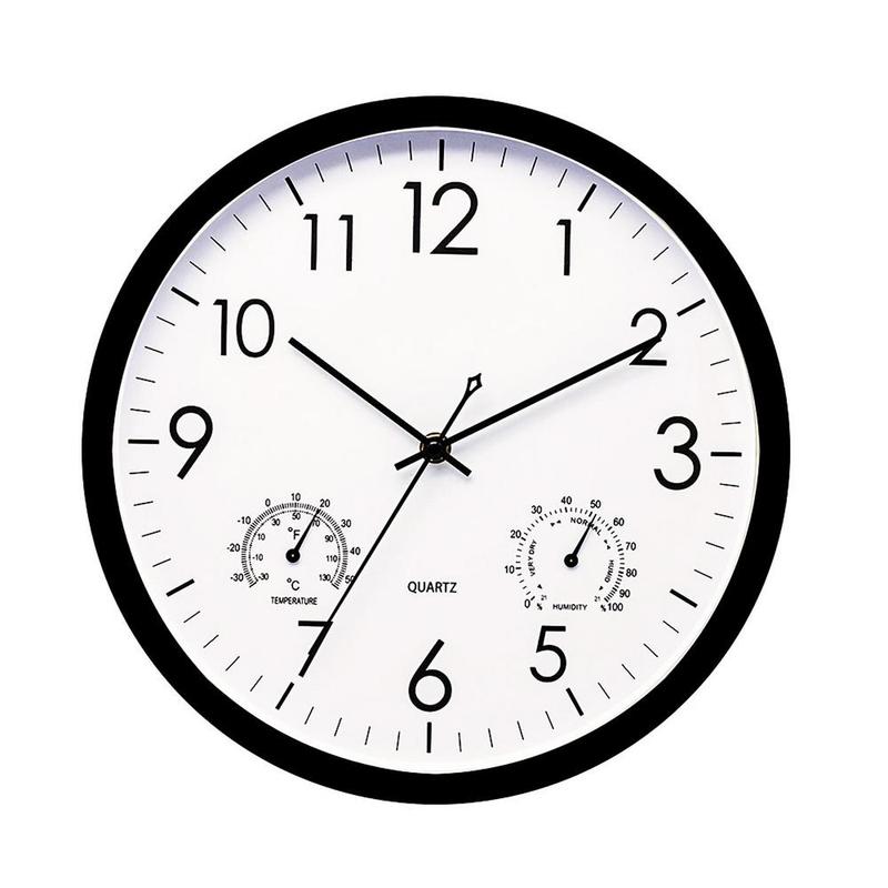 Vexon Weatherproof Outdoor Garden Clock with Temperature Gauge