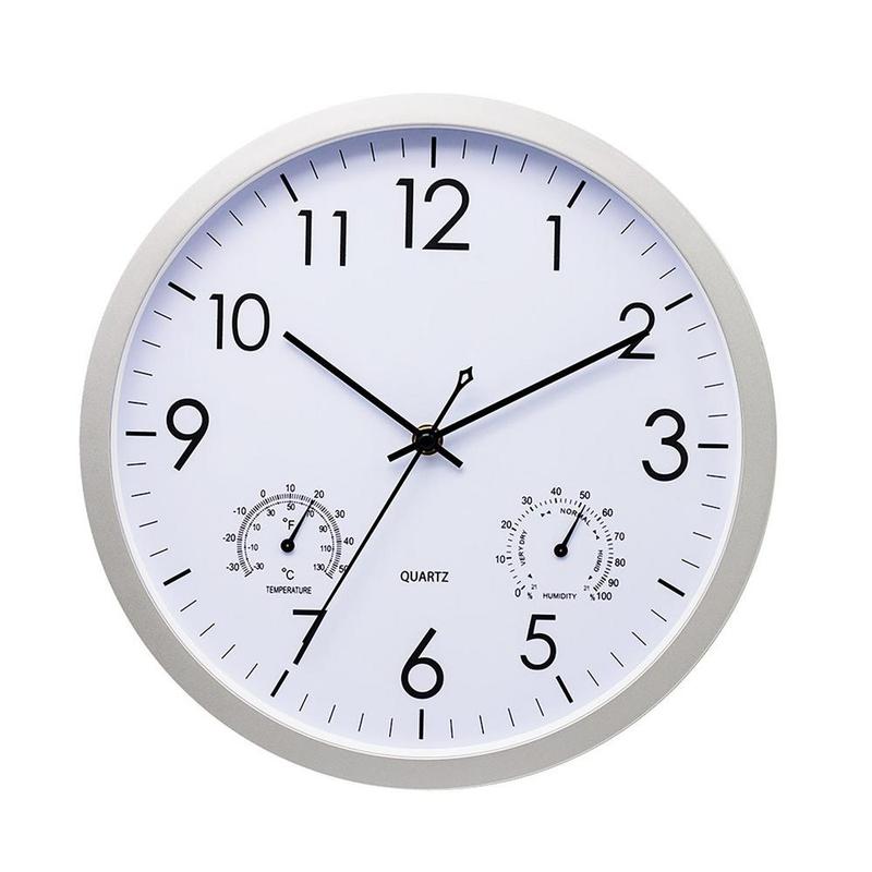Vexon Weatherproof Outdoor Garden Clock with Temperature Gauge